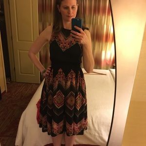 Tanvi Kedia Patchwork chevron dress, EUC size 4